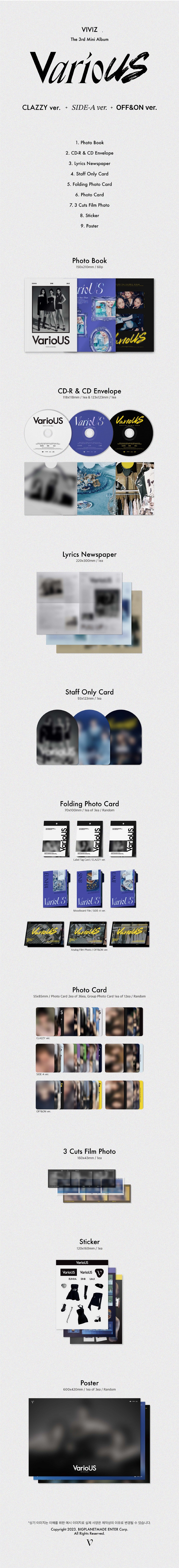 ktown4u.com : [3CD SET] VIVIZ - 3rd Mini Album [VarioUS